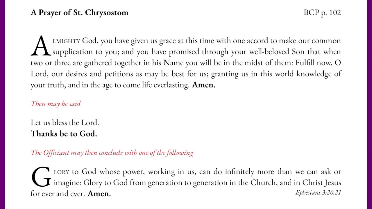 Morning Prayer