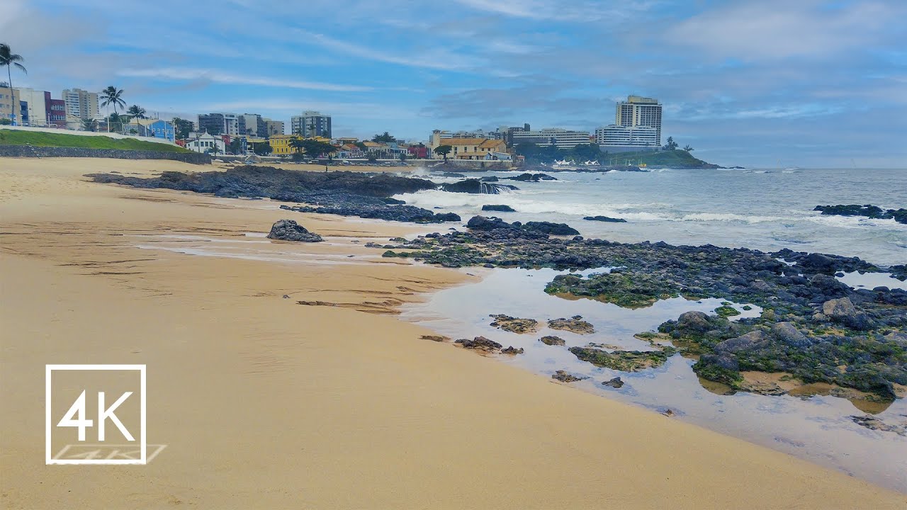 Essa é a ORLA do RIO VERMELHO. Caminhada em um local especial de Salvador-BAHIA - 4k Experiência.