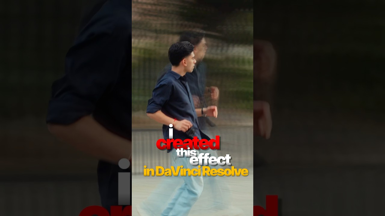Motion Trail effect in DaVinci Resolve  #davinciresolve #motiontrail #davinciresolveediting