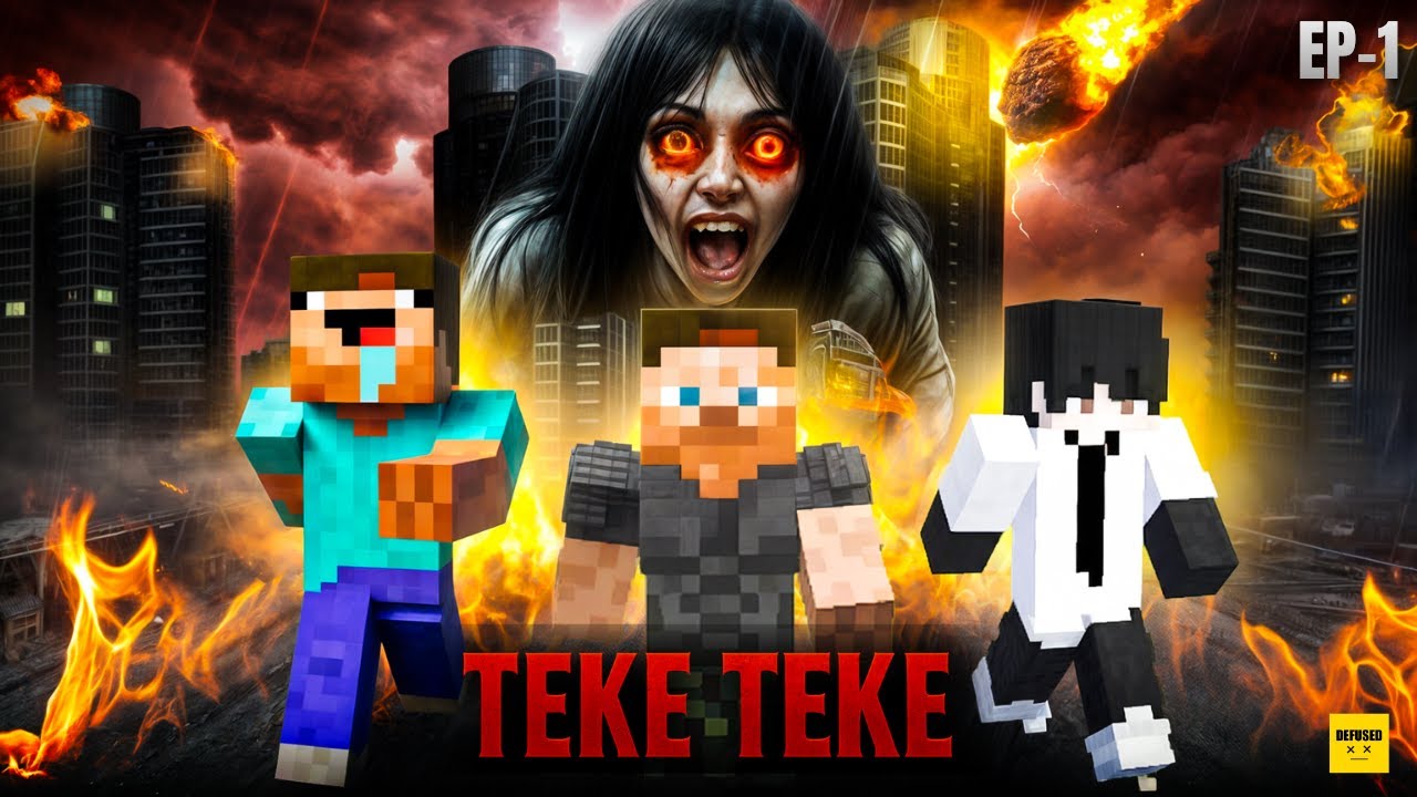 The Crawling Lady is Back | TEKE TEKE S2 | Minecraft Horror Story