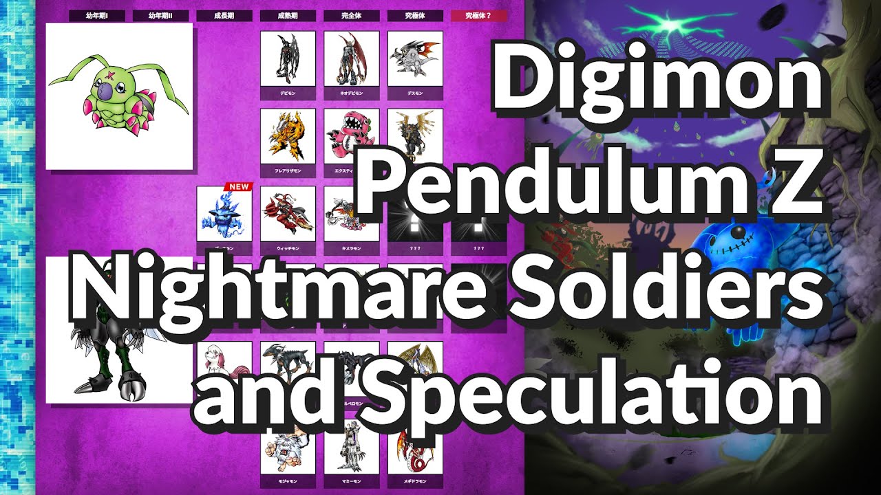 Digimon Pendulum Z Nightmare Soldiers Roster!