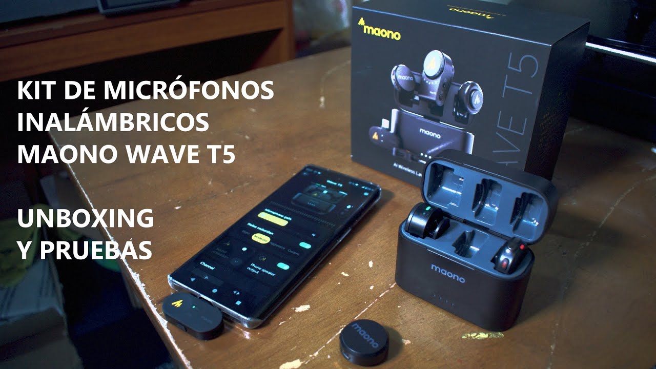 MAONO WAVE T5 - ¡Unboxing y prueba del kit de micrófonos inalámbricos!