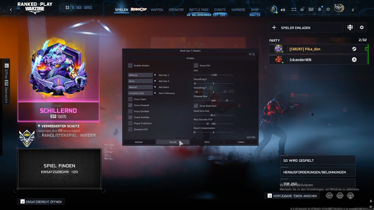 10 days into cheating in Warzone Ranked 😈 &mdash; Iridescent unlocked