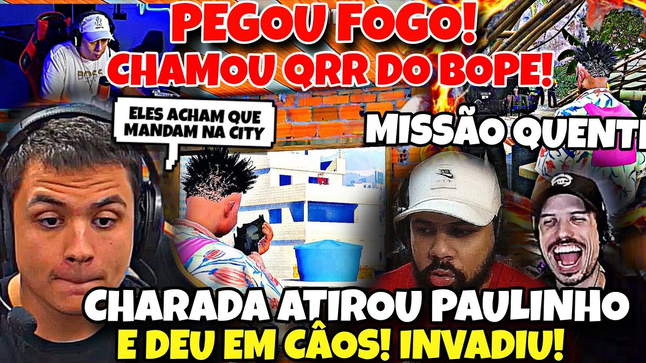 DEU RUIM! CHARADA ATIRA NO PAULINHO NA PORTA DA FAVELA E INVDADE!MISSÃO QUENTE PAULINHO ALEMANHA!😱🔥