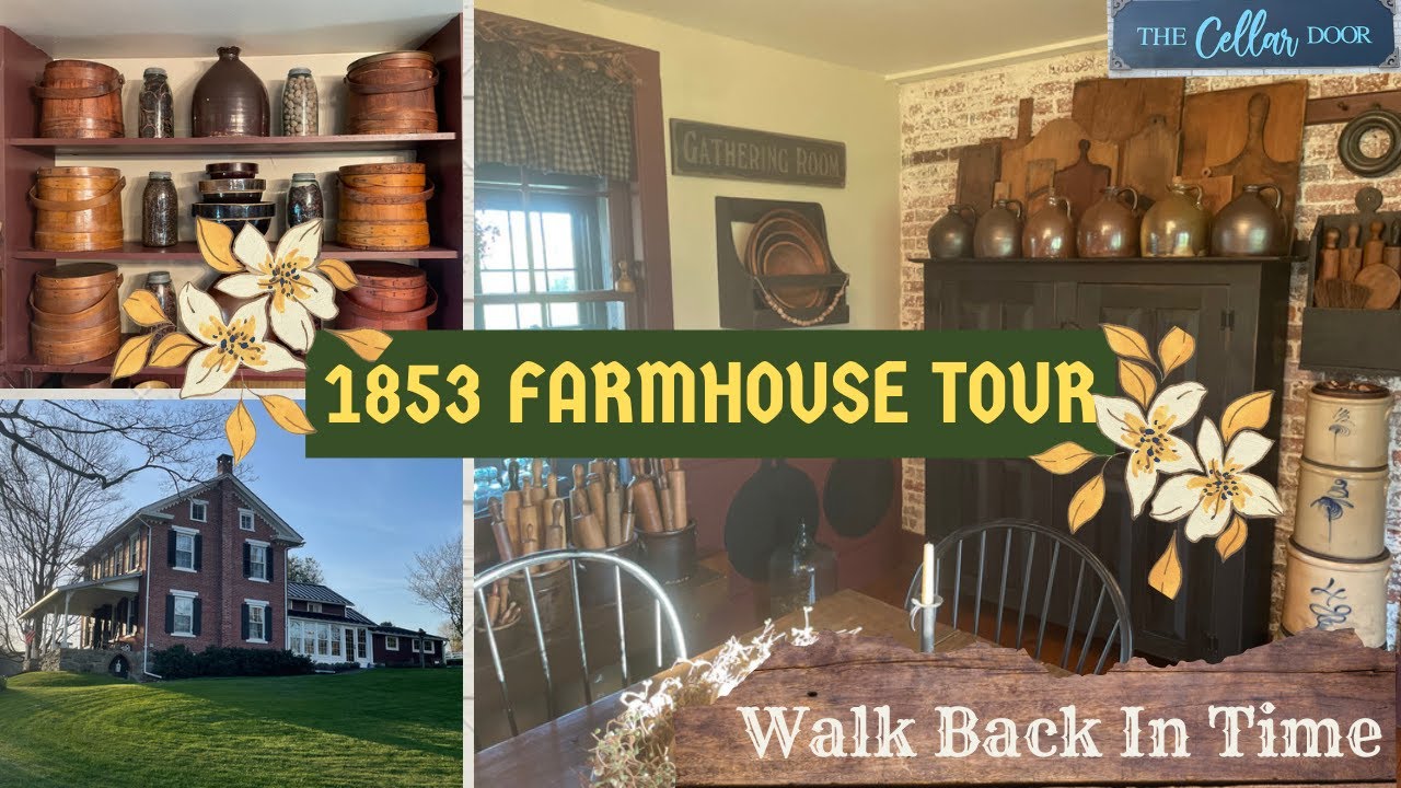 Primitive Farmhouse HOME TOUR 2022 | Pennsylvania Antique House Walk Through