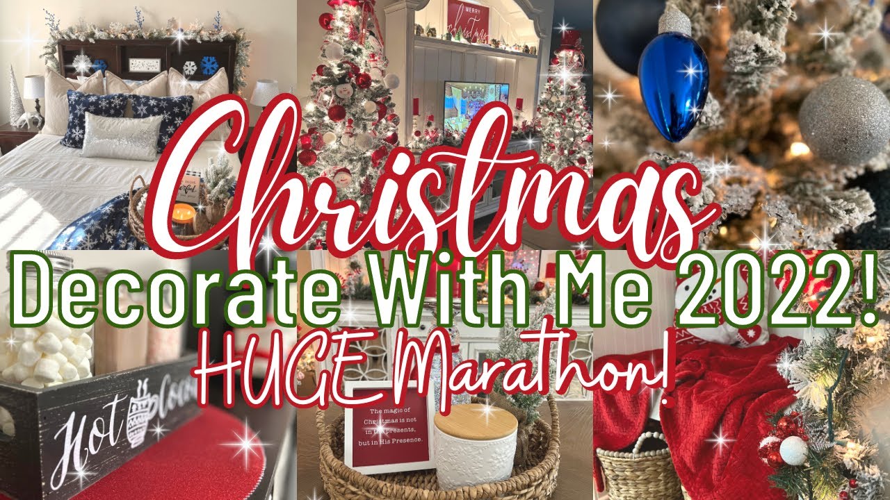 CHRISTMAS Decorate With Me MARATHON 2022! Decorating My Entire Apartment For Christmas 2022!