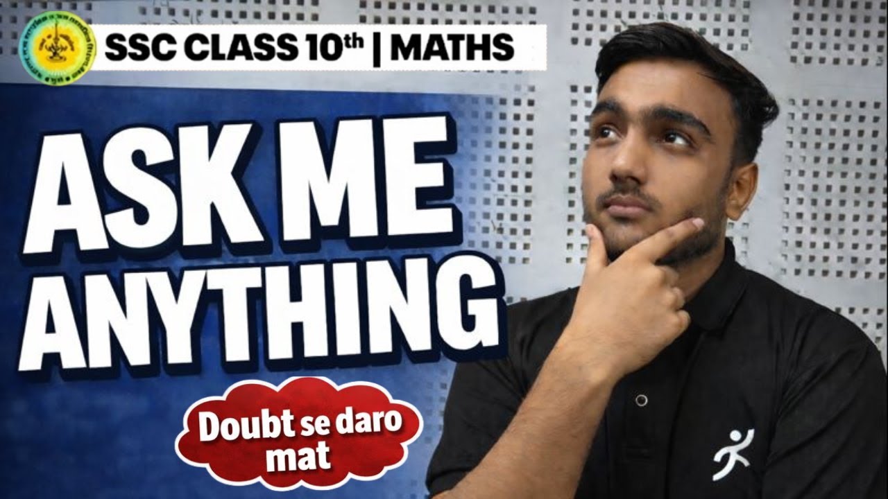 Live Doubt Session Class 10 Maths🔥| Ask Me Anything | Maharashtra Board | mh board SSC 2026