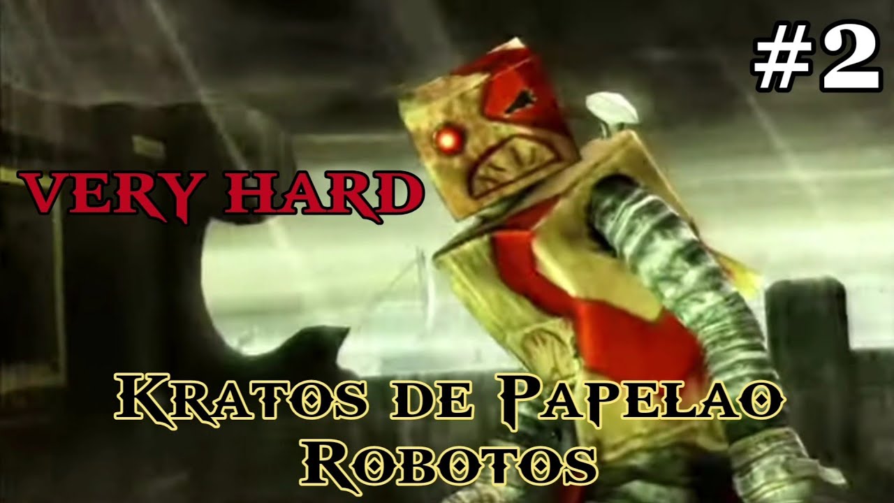 GOD OF WAR GHOST OF SPARTA COM O ROBOTOS (KRATOS DE PAPELÃO) GAMEPLAY #2 | VERY HARD