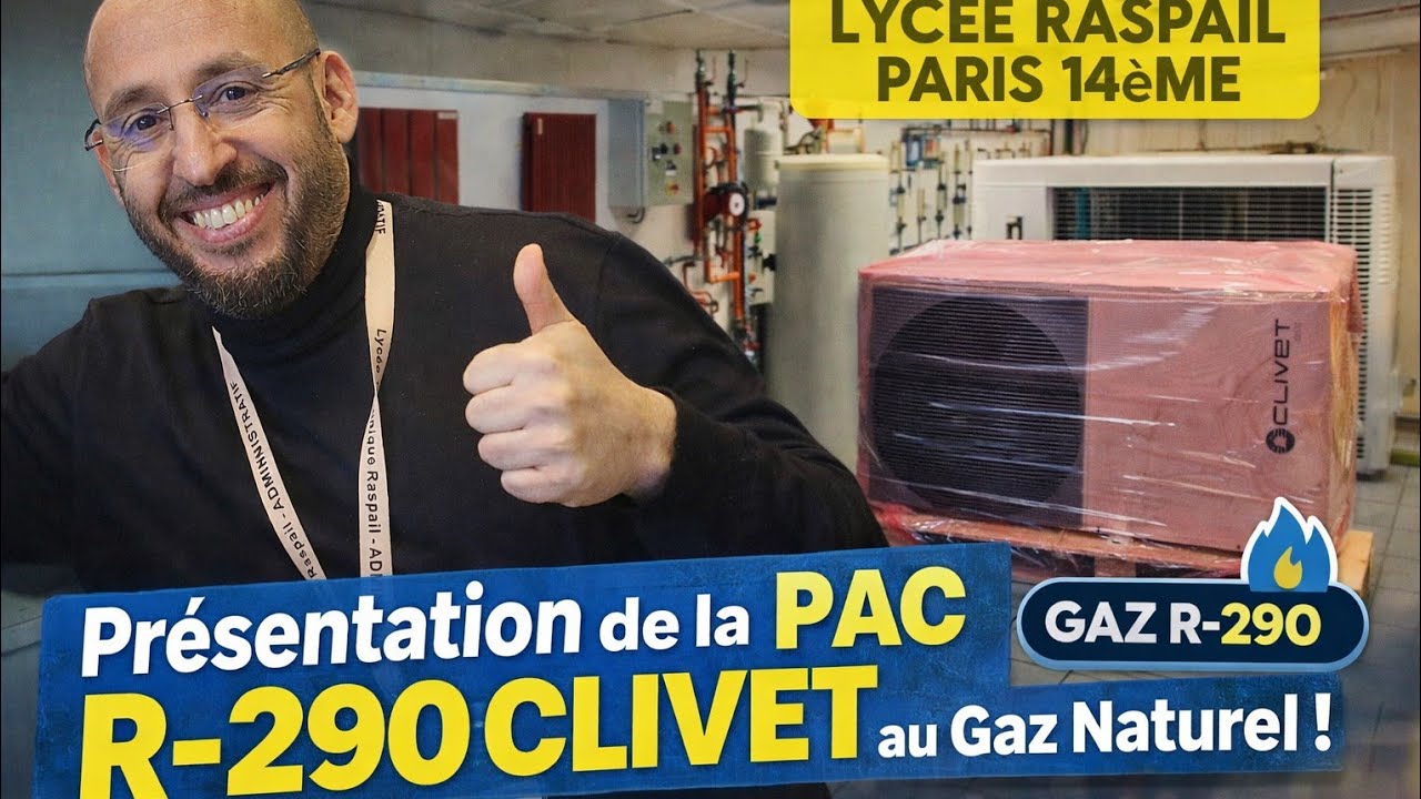 PAC R-290 CLIVET : Test d'étanchéité avec de l'air comprimé. 