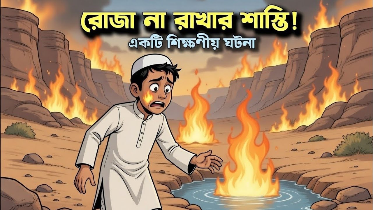 রোজা না রাখার শাস্তি | সাদিকের কাহিনী 🌙📖#IslamicStory #RamadanLessons #সাদিক