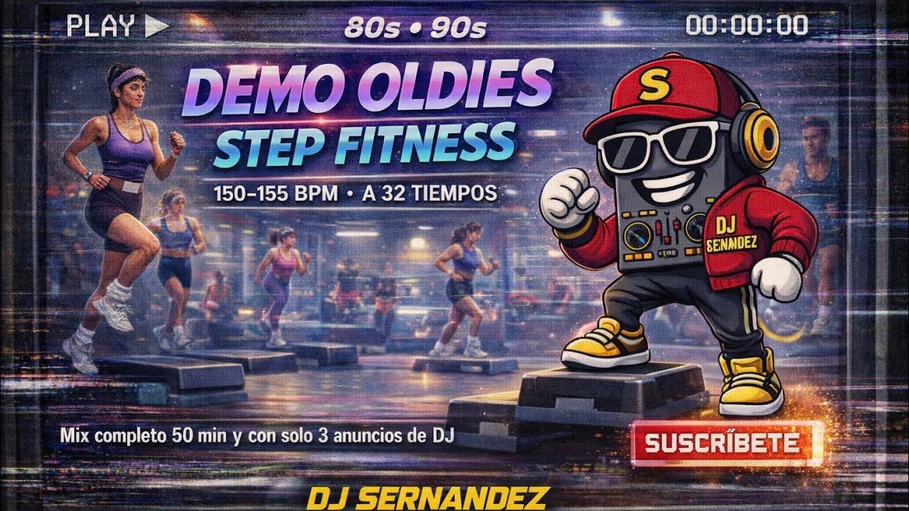 CARDIO MIX 80S - 90S - STEP - 150 -155 BPM #cardiomix #fitness