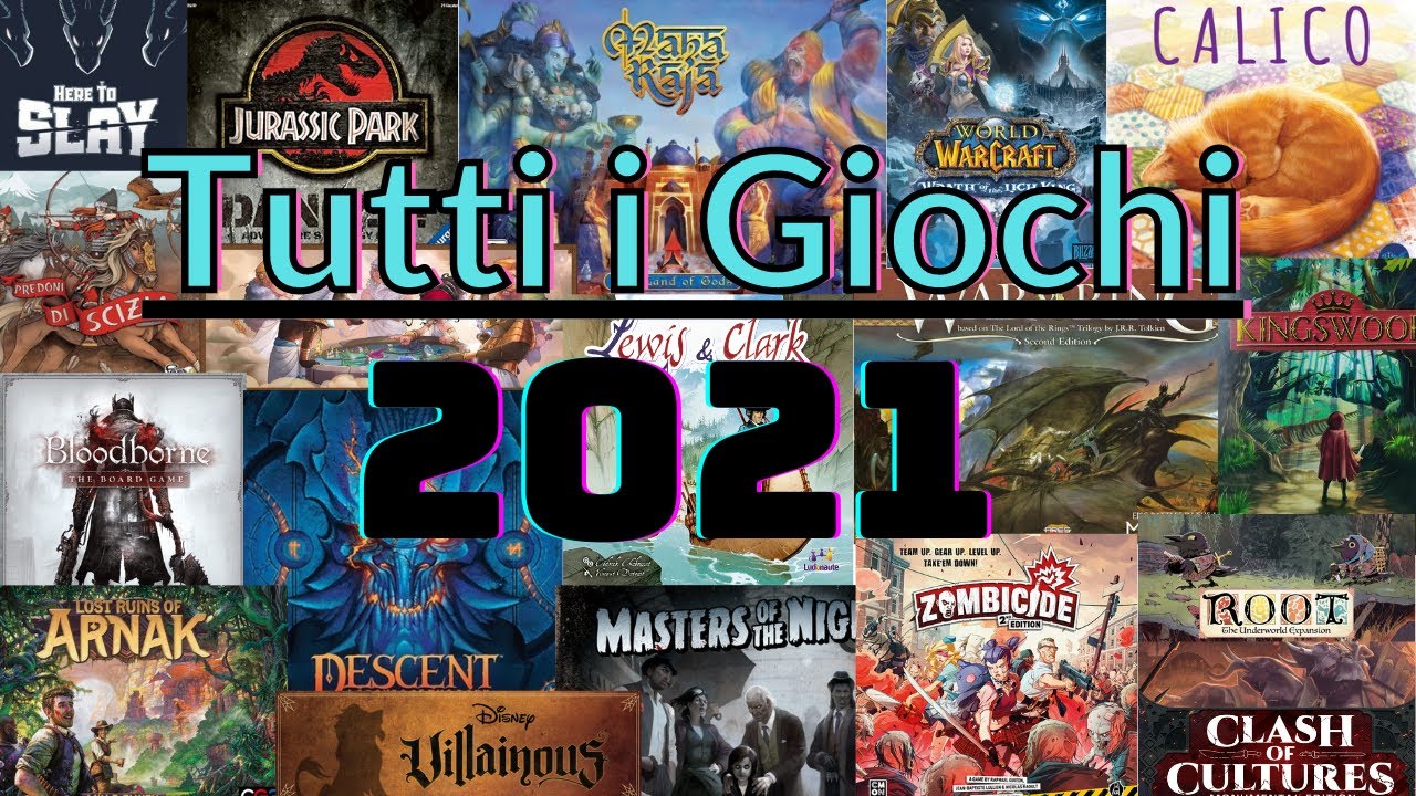 TUTTI i Giochi da tavolo del 2021!