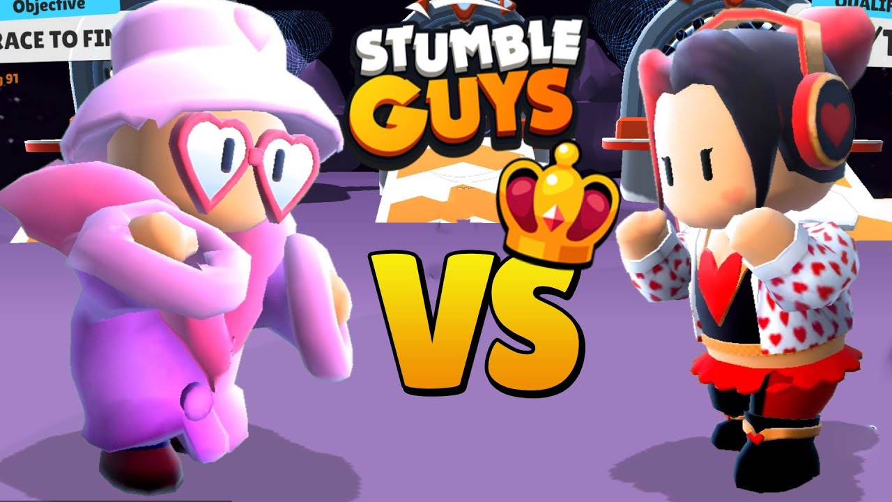 STUMBLE LOVE vs QUEEN OF HEARTS | New Skin 0.45.4 |Stumble Guys