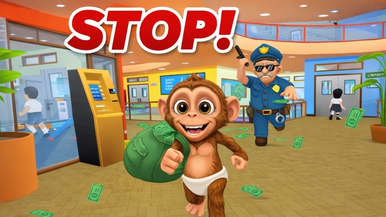 Chú khỉ con đi học trong Monkey student, game anh em với I am Monkey.#vr #gameplay #steam #iammonkey