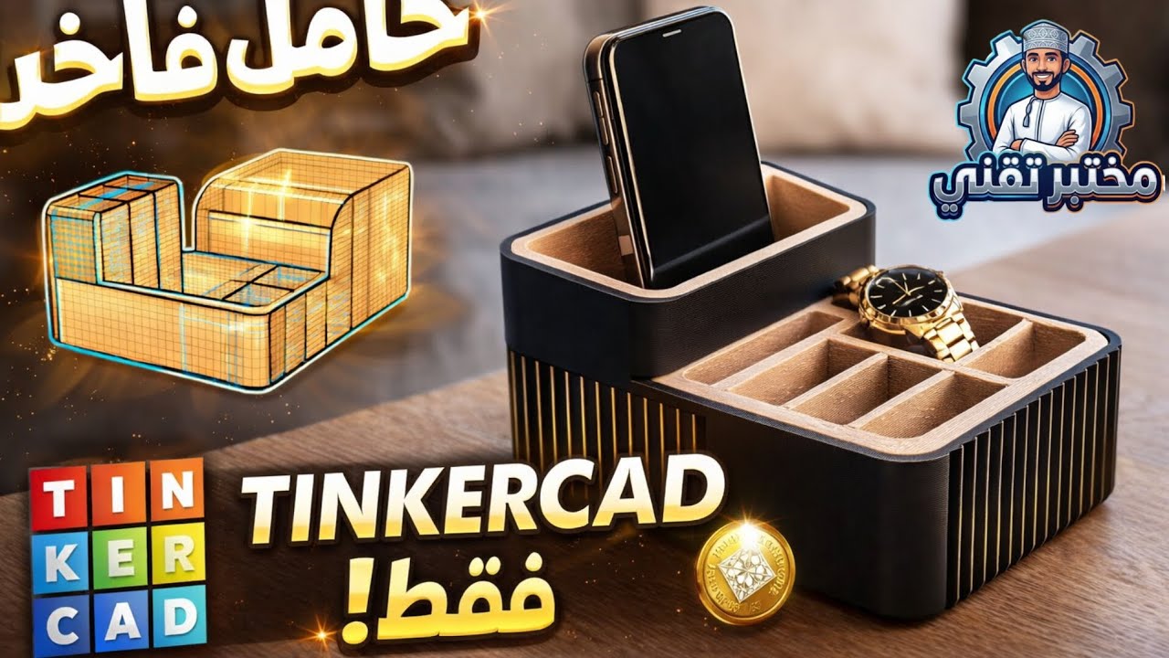 تصميم حامل مكتبي من الصفر للطباعه