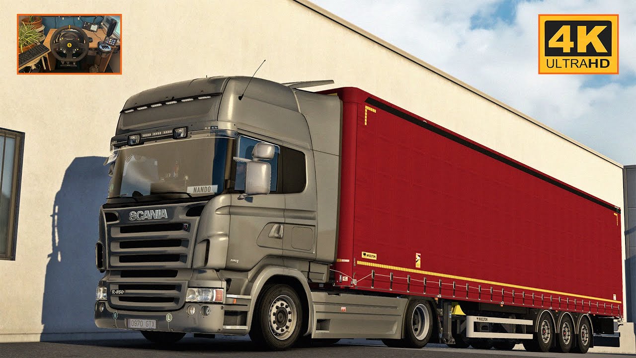 Scania R450 | Salzburg - Zagreb | ETS2 Gameplay 4K + wheel cam