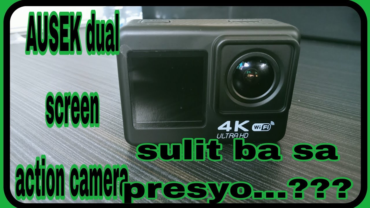 Ausek dual screen action cam sa SHOPPEE sa halagang 3000 pesos lang...???maganda nga ba ...??🤔🤔🤔