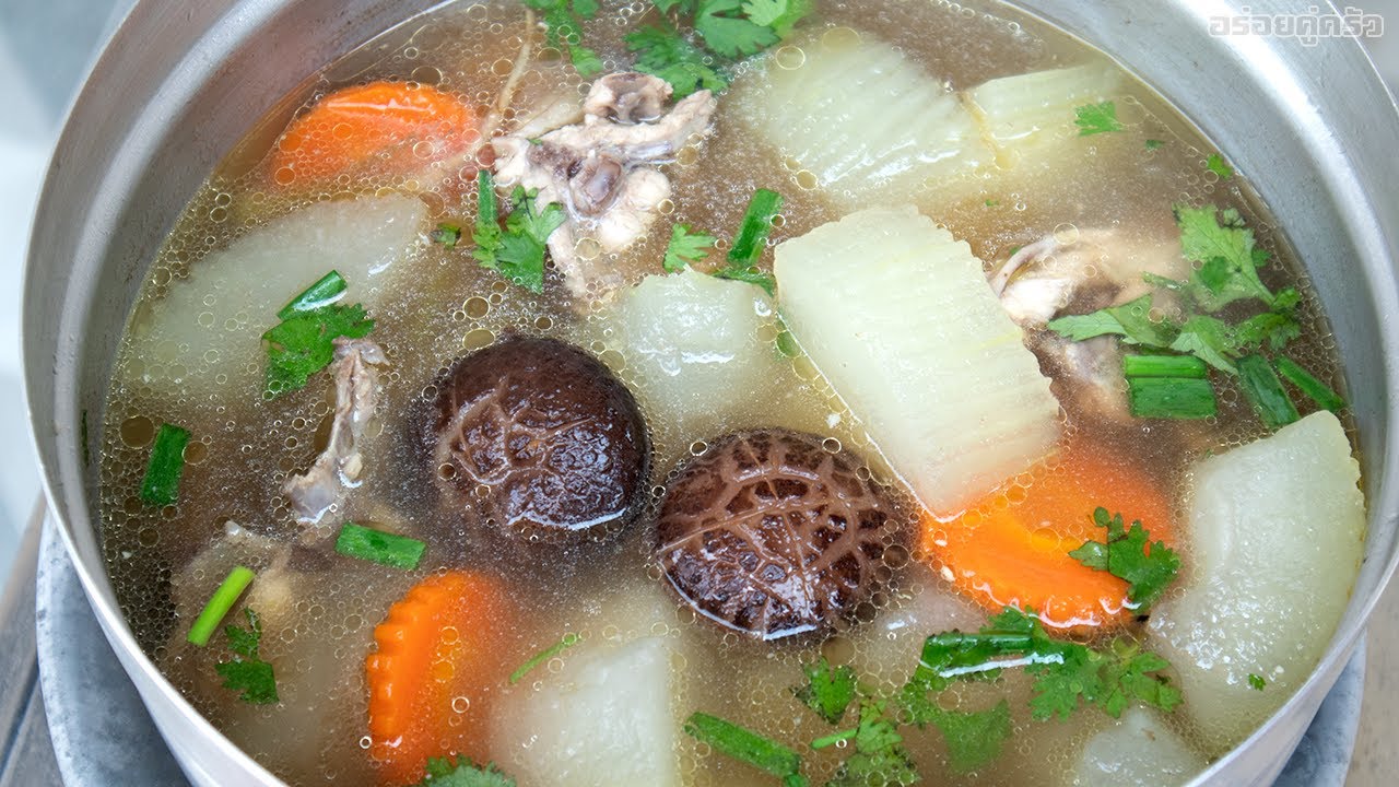 วิธีทำต้มจืดฟักซี่โครงไก่ ให้น้ำซุปใส กลมกล่อม มีสีเหลืองทอง