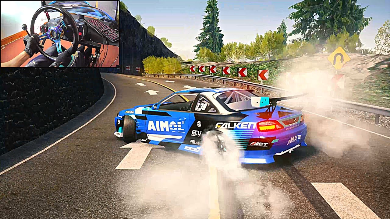 James Deane's Nissan S14.9 PRO DRIFT car vs Fujimi Kaido Touge - Assetto Corsa