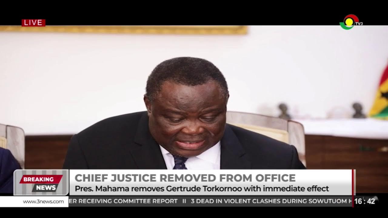 LIVE: Breaking News: President Mahama removes Chief Justice || 01-09-2025