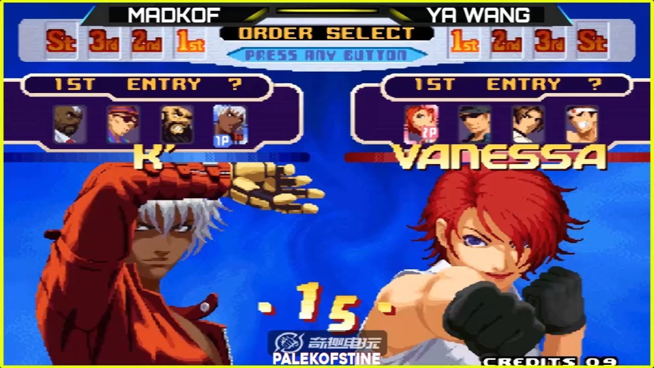 KOF 2000 - Madkof Vs Ya wang (丫王) FT10 [23/07/2024] Escolha characters diferentes