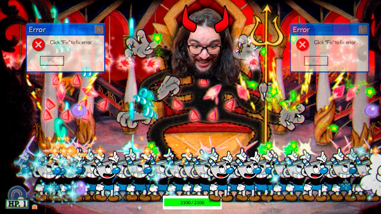100 Clones Vs Os Chefes do Cuphead!