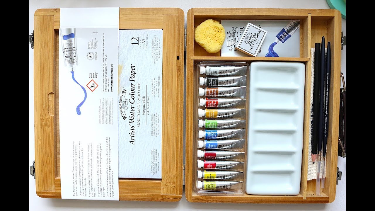 Winsor & Newton Professional Watercolour Tubes Bamboo Box Review