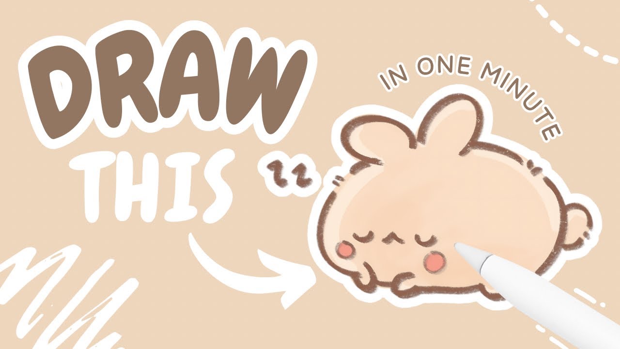 How to Draw a Cute Kawaii Bunny in 1 Minute! 🐰 ✨ || Easy Step-by-Step Tutorial