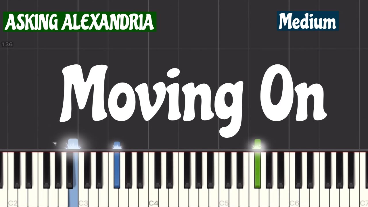 ASKING ALEXANDRIA - Moving On Piano Tutorial | Medium