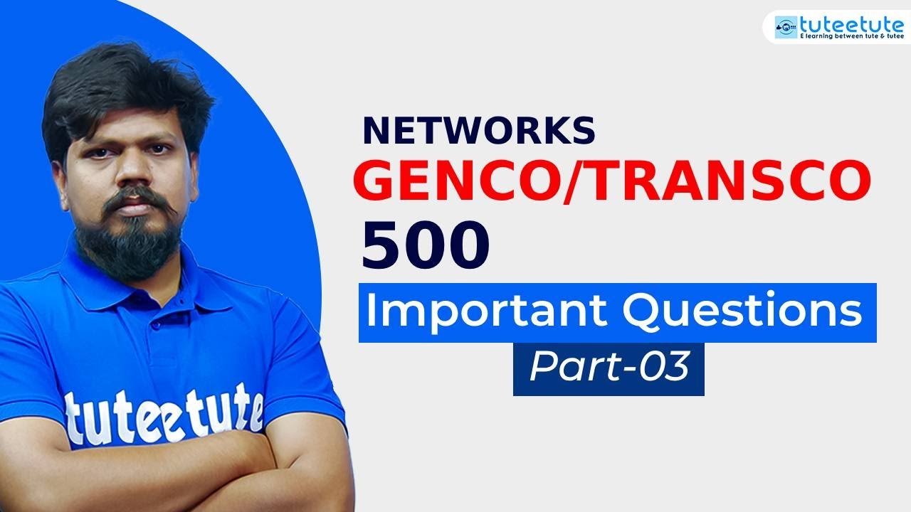 GENCO /TRANSCO 500 Important Questions With Explanations Part_03  #tsgenco #tstransco #genco