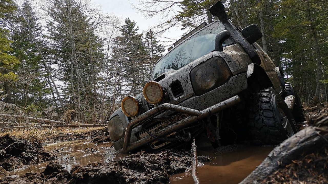 Весенняя заруба Jimny Wide Sierra. Броды, размаслай, грязь 4x4