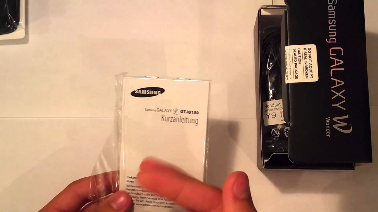Распаковка Samsung Galaxy W