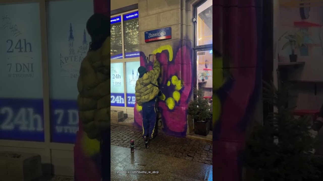 AKT WANDALIZMU W CENTRUM WARSZAWY!