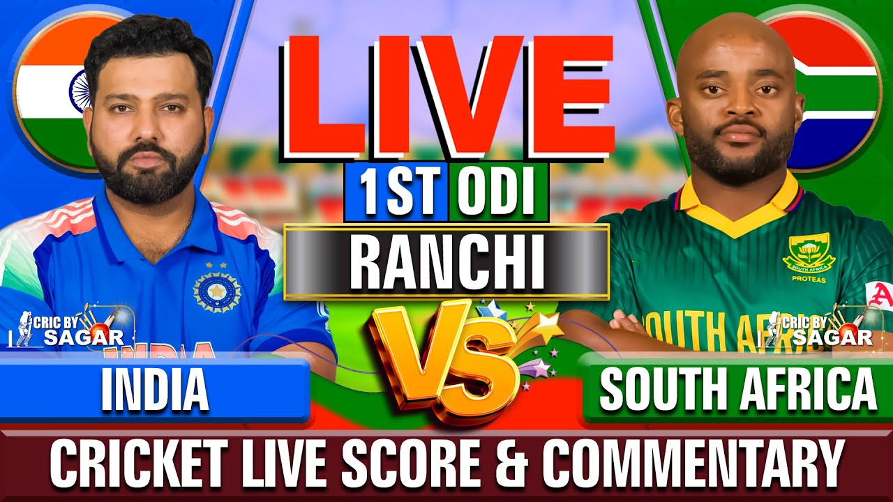 India vs South Africa Live | 1st ODI | Cricket Live Score & Commentary