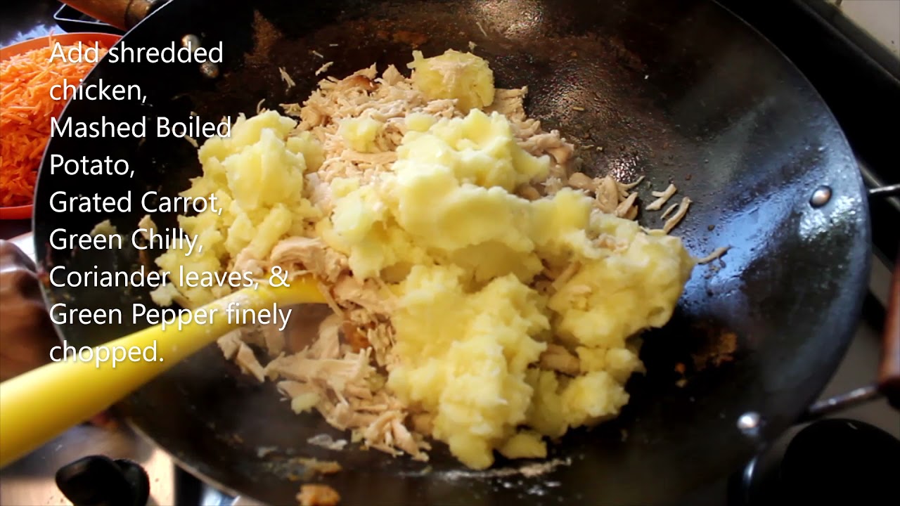 Chicken Cutlets / Russian Cutlets- Restaurant Style, Quick and Easy