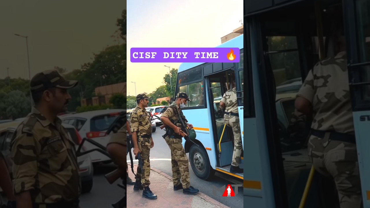 CISF Jawan Duty Par Nikalte Hue 🇮🇳 | Real Hero's Life | CISF Motivation #cisf #shorts