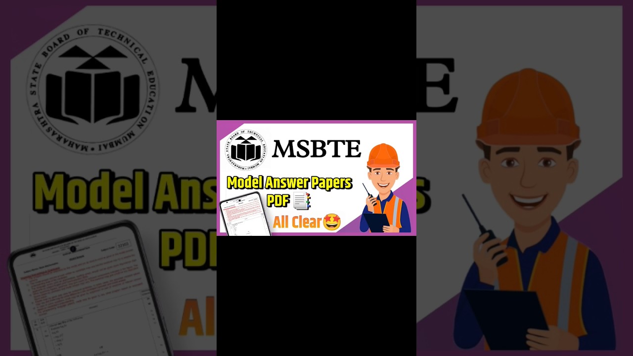 Download MSBTE Model Answer Papers All Branches MSBTE All Clear