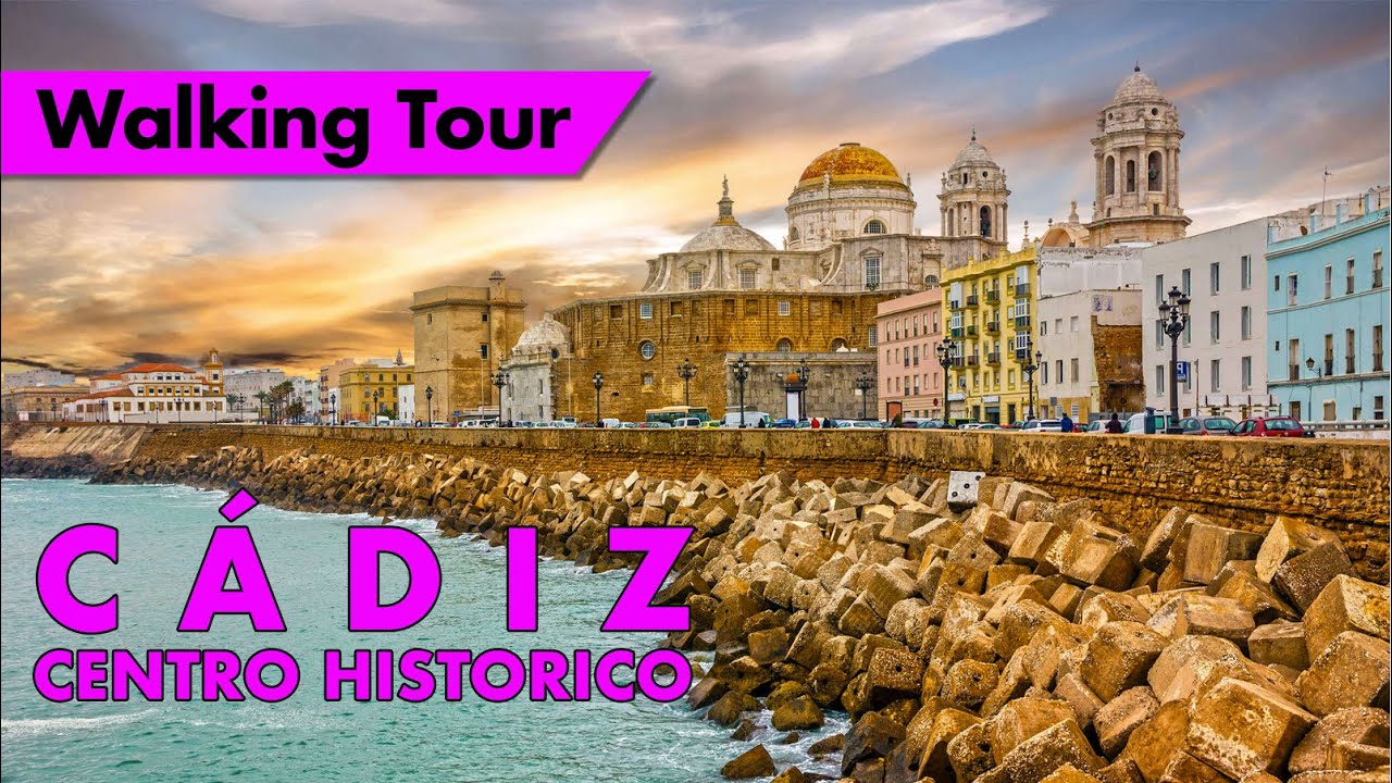 Cádiz city in June - Historic Spanish old town immersive virtual walking tour
