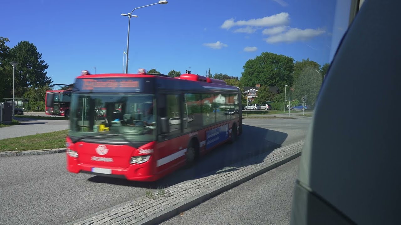 Sweden, Stockholm, bus 783 ride from Södertälje C to Industrivägen