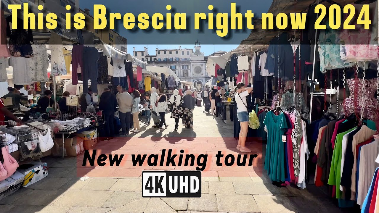 New Walking Tour Brescia Italy 2024 | Italy Walking Vlog 4k | Brescia Italy Tour 4k - #brescia,