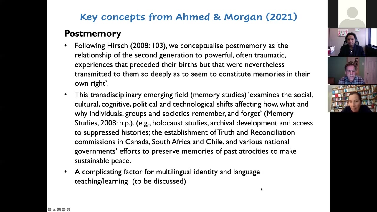 &ldquo;POSTMEMORY, AFFECT, AND MULTILINGUAL IDENTITY IN LANGUAGE TEACHING: A DUOETHNOGRAPHY&rdquo;