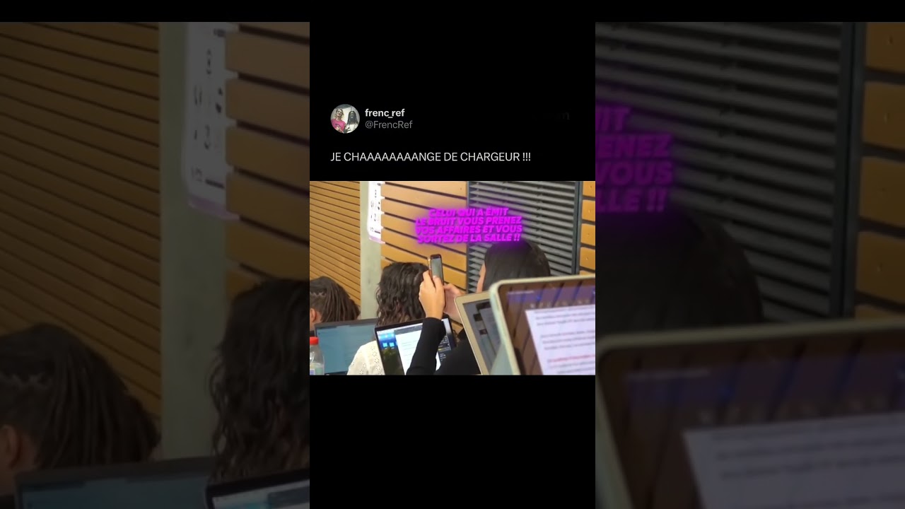 La réaction de la prof 🤣