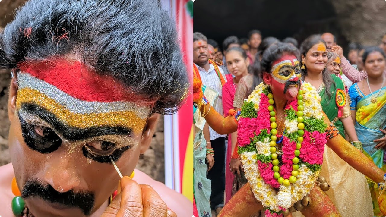 Old city Vijay Potharaju making video at Golconda Bonalu 2024 | Bonalu festival 2024 #potharaju