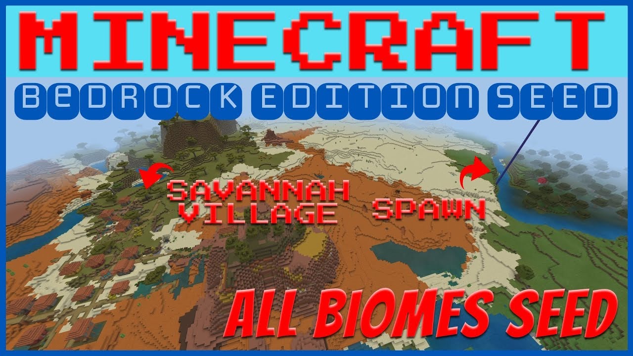 All Biomes Seed Minecraft Bedrock 1.12 July 2019