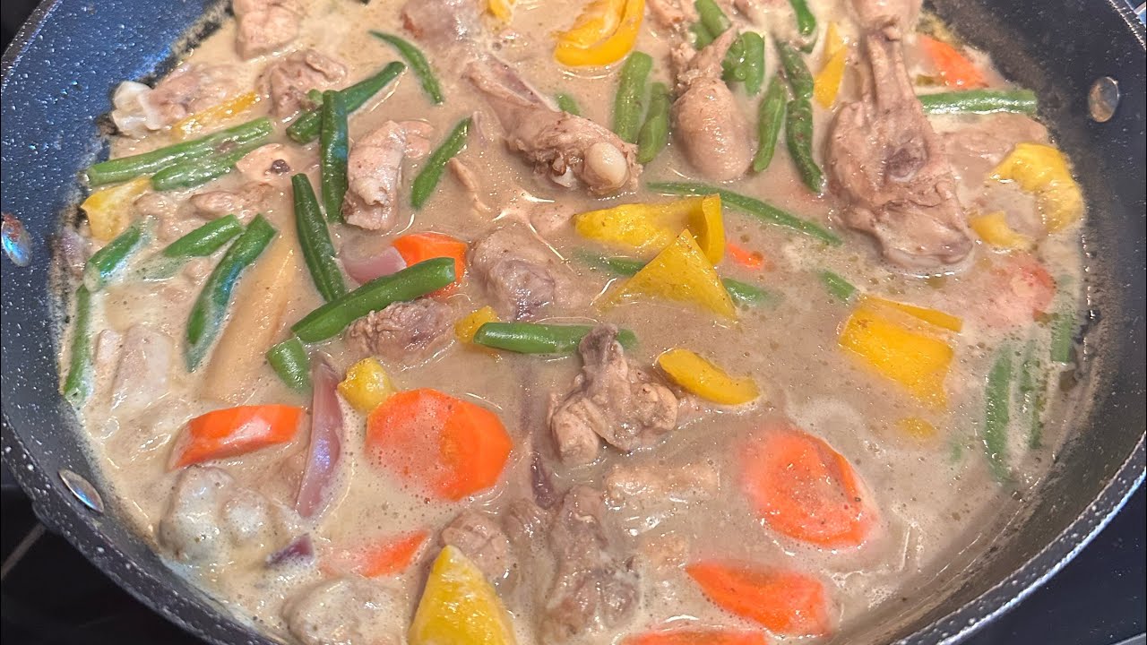 Green curry chicken