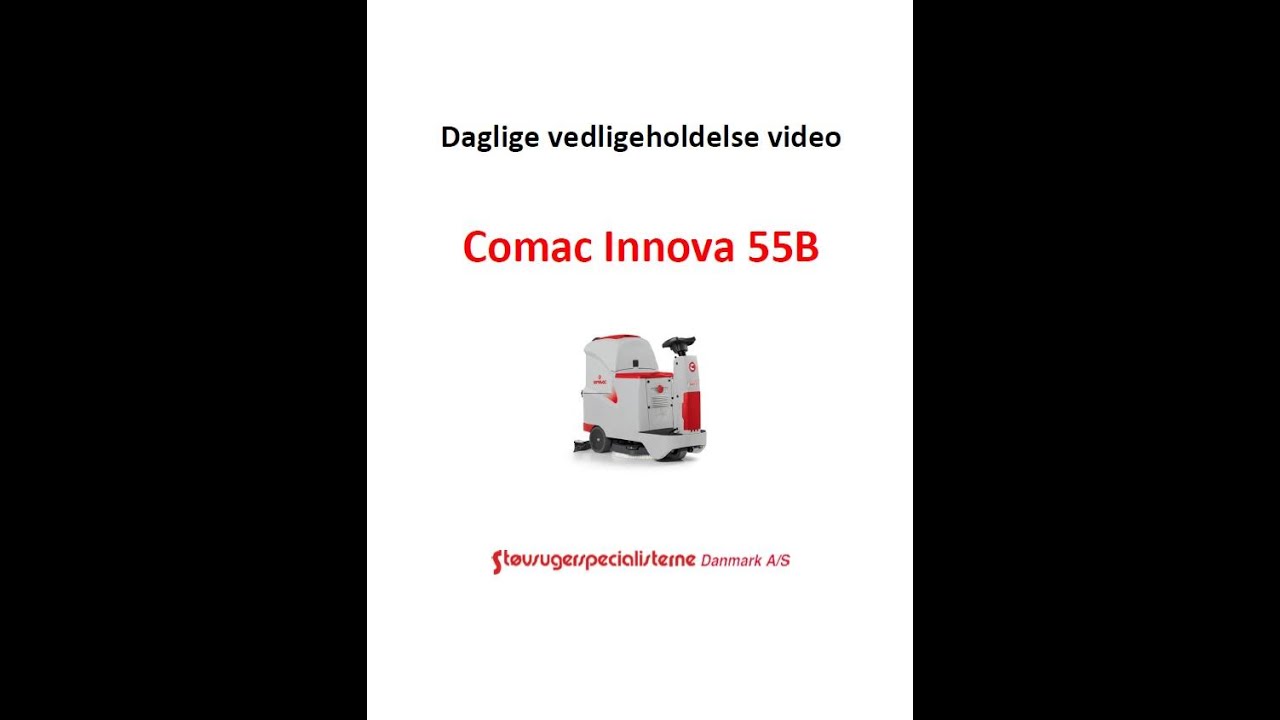 Daglige vedligeholdelse video -  Comac Innova 55B