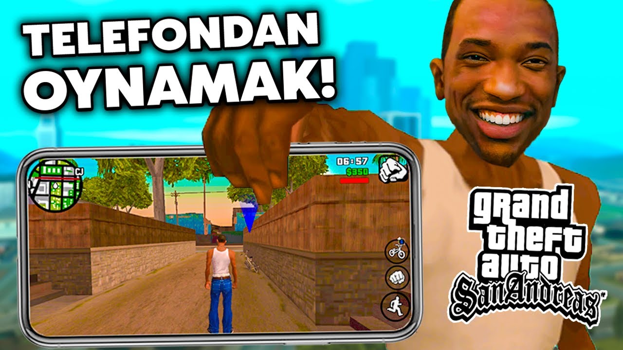GTA SAN ANDREAS'I TELEFONDAN OYNADIM!