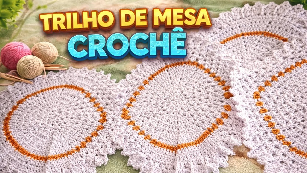 Trilho de mesa fácil e econômico super vendável 🥰❤ #croche 