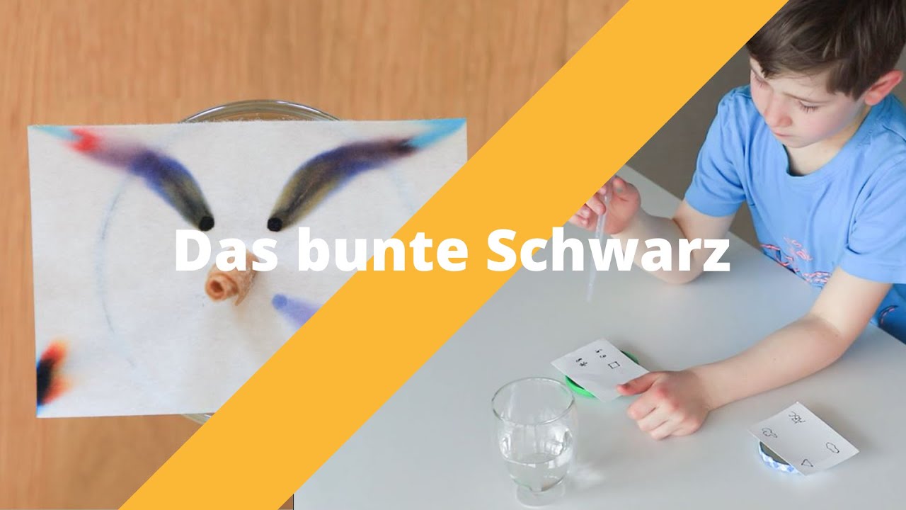 Das bunte Schwarz - Experimente für zuhause