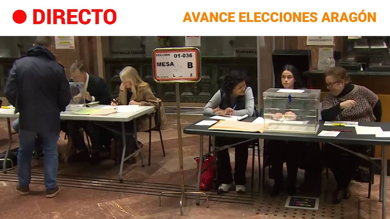 ELECCIONES ARAGÓN 8F  | APERTURA DE LOS COLEGIOS ELECTORALES | RTVE Noticias